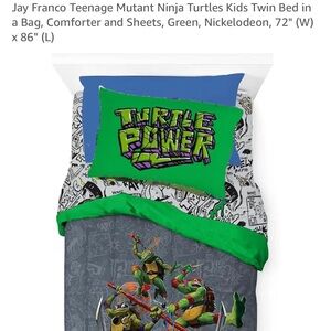 Nickelodeon TMNT Green and Blue Comforter Set
